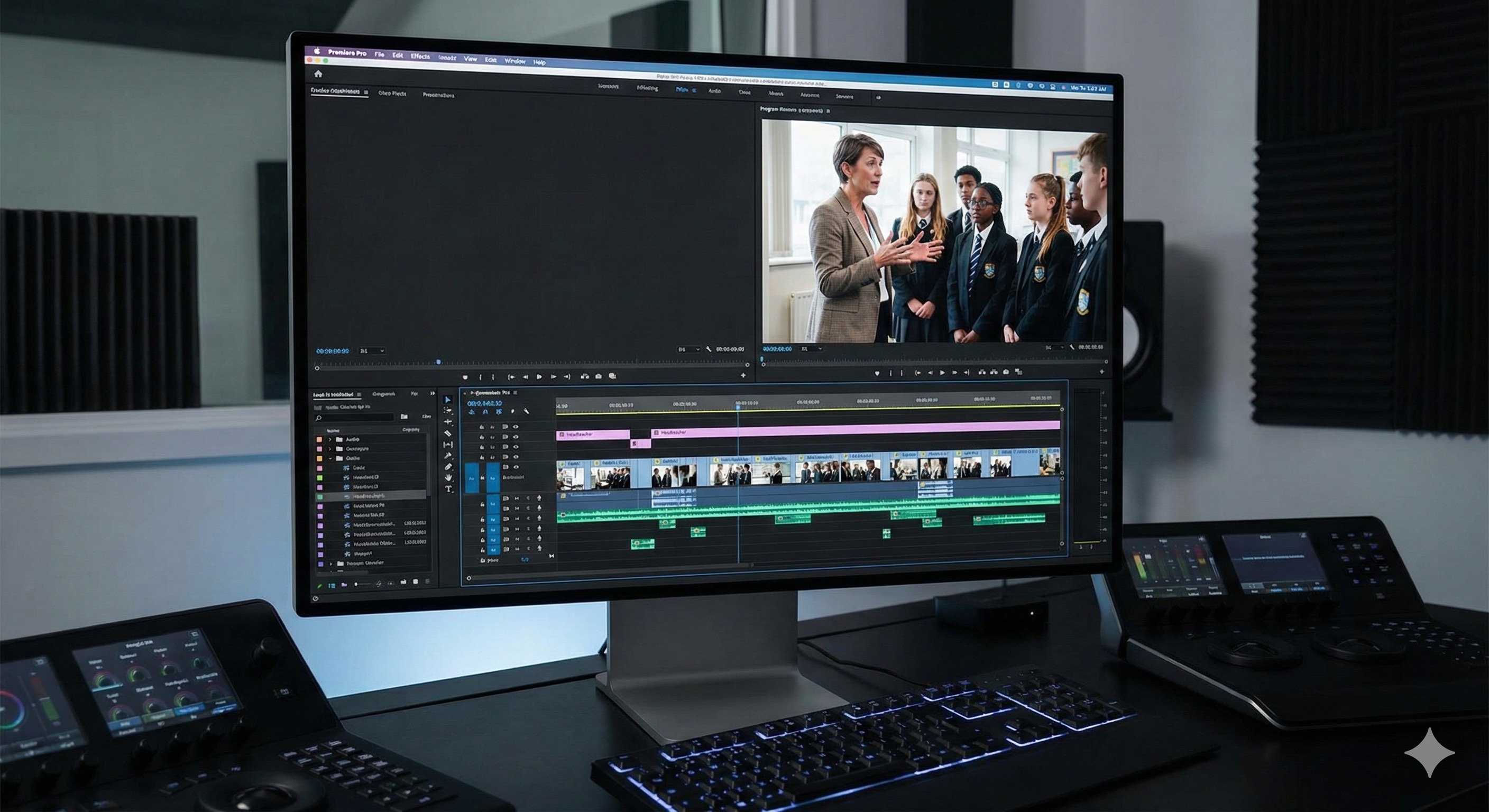 Post-Production Service - School video production process